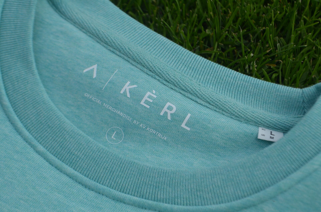 Sweater Kèrl - appelblauwzeegroen - pintje met sjaal