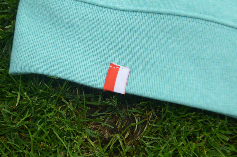 Sweater Kèrl - appelblauwzeegroen - pintje met sjaal