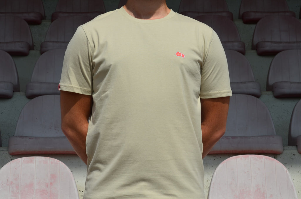 T-shirt Kèrl - beige - vlasbloem