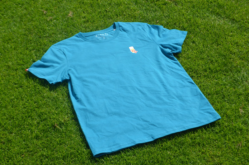 T-shirt Kèrl - appelblauwzeegroen - pintje met sjaal