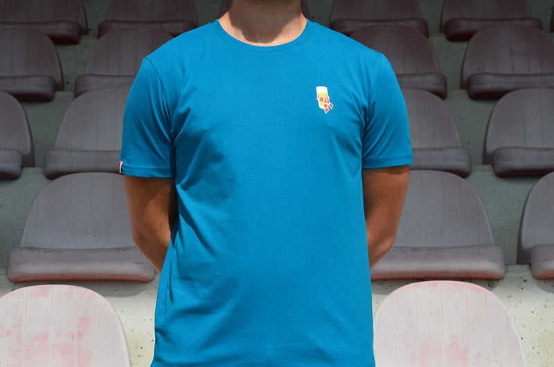 T-shirt Kèrl - appelblauwzeegroen - pintje met sjaal