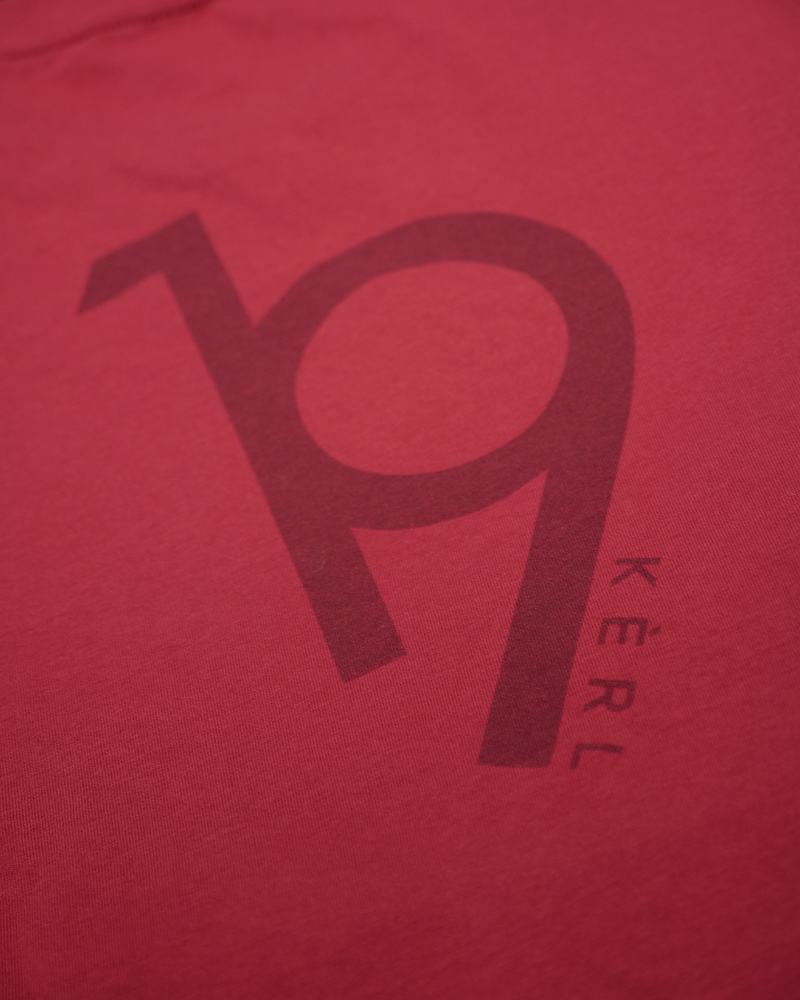 T-shirt Kèrl - bordeaux 19 op rug
