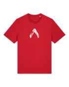 T-shirt 'omgekeerde V' rood